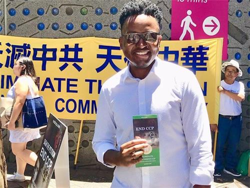 '图7:马克诺·穆塔诺(Macnos Mutano)认为:大家都知道法轮功是正义的,中共是邪恶的。'