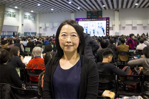 图5:在政府部门工作的隋小姐:“今天听到却很深刻的触动我的内心深处,‘慈悲是修出来的,不是表现出来的’”。