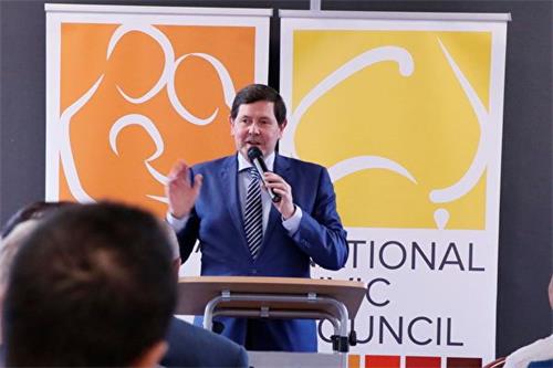 '图3:澳洲联邦议员凯文·安德鲁斯(Hon Kevin Andrews)在澳洲全国公民委员会(NCC)本年度全国会议上发言。'