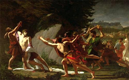 图例:《盖约•格拉古之死》(La Mort de Caius Gracchus),作者:托皮诺(François Topino-Lebrun),完成于1798年。