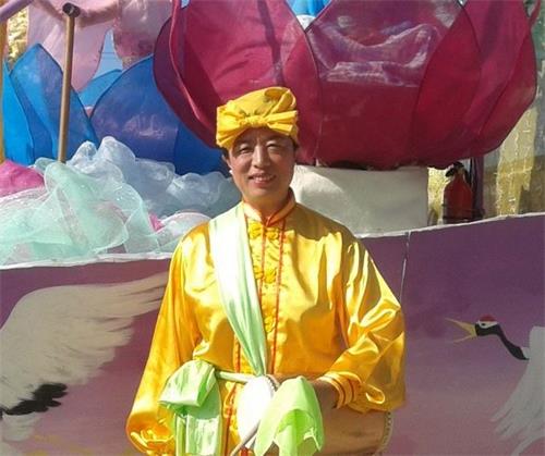 '图3:埃德蒙顿法轮功学员刘敏南。'