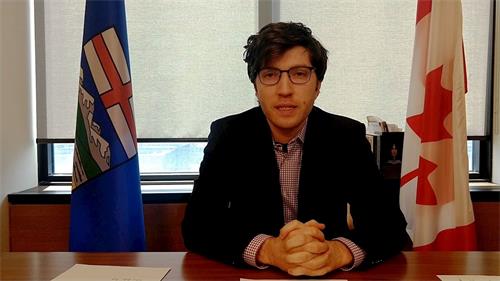 '图4:加拿大保守党国会议员加内特·吉尼斯(Garnett Genuis)'