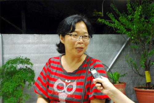 '图5:学员王仁娜感恩师父让她找到了生命的方向。'