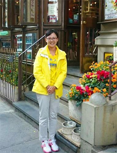 '图1:法律硕士谢蕙如修炼法轮大法,找到生命中真正的老师。'