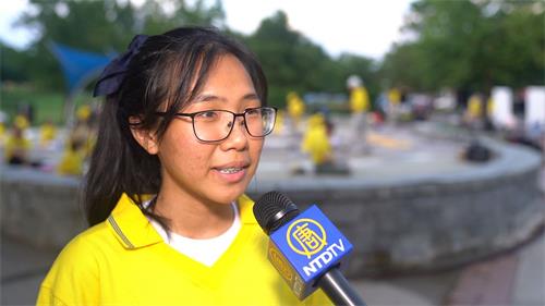 '图14:青年法轮功学员Chloe Phong'