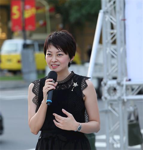 '图9:华旺环球有限公司策略长李世华博士声援法轮功'