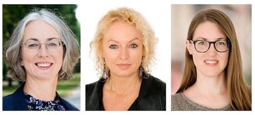 '图5:(从左至右)卡琳·穆勒(Karin Mueller,黑森州议会副议长),玛蒂娜·费德迈尔(Martina Feldmayer)和米莉昂·达尔克(Miriam Dahlke)。'
