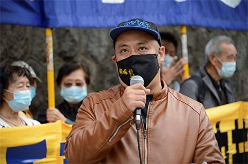 '图7:来自广州的媒体人李先生说:“看到很多中国人在觉醒,退出中共的所属组织,这是令人感动的一件事情。”'