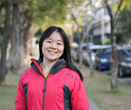 '图8:就读台湾大学生命科学系二年级的何馥妤这次活动让她收获满满'