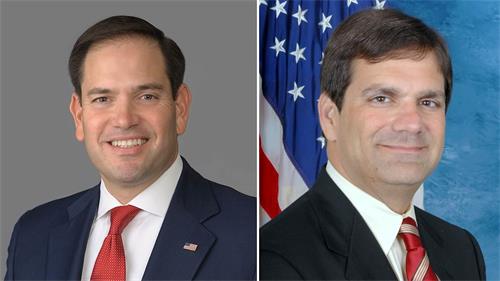 '图1:代表佛罗里达州的联邦参议员卢比奥(Senator Marco Rubio)(左);佛罗里达州第十二选区联邦众议员戈斯‧比利拉基斯(Gus Bilirakis)(右)。'