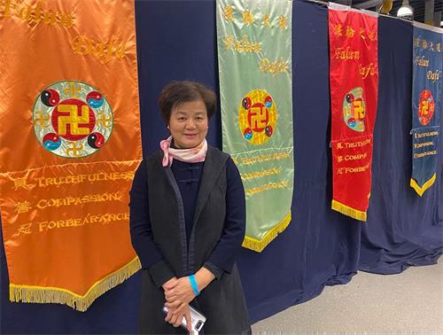 '图10:吴碧嬿退休后加入新唐人媒体,交流会中体悟要更加承担,扩大容量。'