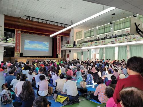'图:二零二一年三月十四日,台湾中区一日学法交流活动在台中县太平国小举办。'