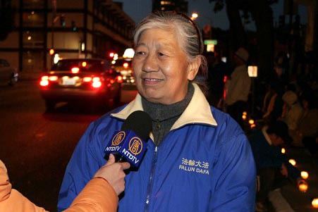 '图6:当年参加四二五上访的陈嘉琦女士'