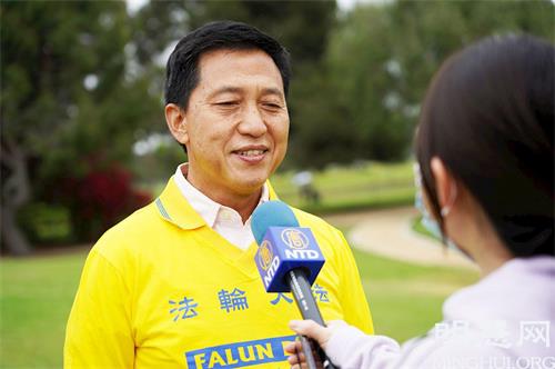 '图5:法轮大法日来临之际,企业家Sam Kwon由衷表达感恩师尊的心声。'