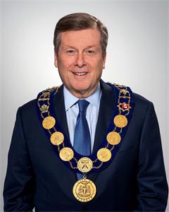 '图1:加拿大多伦多市的市长约翰·托里(John Tory)向法轮大法学会发出贺信,代表多伦多市议会恭贺法轮大法传世29周年。'
