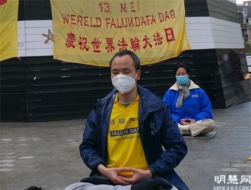 '图7:新学员越南裔学员樸海阮(Phuc Hai Nguyen)感谢师父引领我走上修炼路'