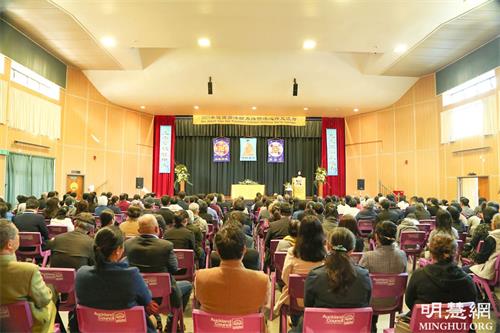 '图1:二零二一年六月十九日星期六,新西兰法轮功学员在奥克兰召开了修炼心得交流会。'
