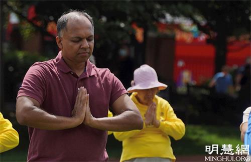 '图7:印度裔法轮功学员桑托什·克里希那穆提(Santhosh Krishnamurthy)'