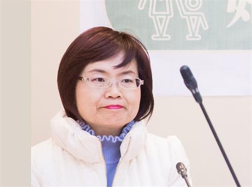 '图4:以亲民著称的立委陈素月呼吁:“中共政权是邪恶的,水能载舟也能覆舟,只要人民觉醒,相信中共这样邪恶的政权,必会终结。”'