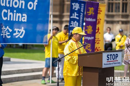 '图11:李勇讲720上访的亲身经历。'