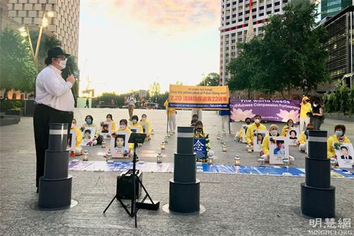 '图3:澳洲国会议员乔治·克里斯腾森(Mr George Christensen MP)在活动上发言'