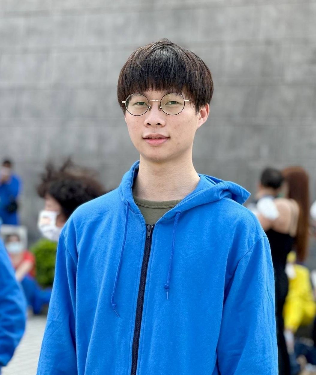 '图7:就读弘光科技大学的李家衡说,修炼后改变最大的是心性。'