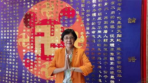 '图1:张锦华教授表示参加法会让她找回修炼如初的感觉。'