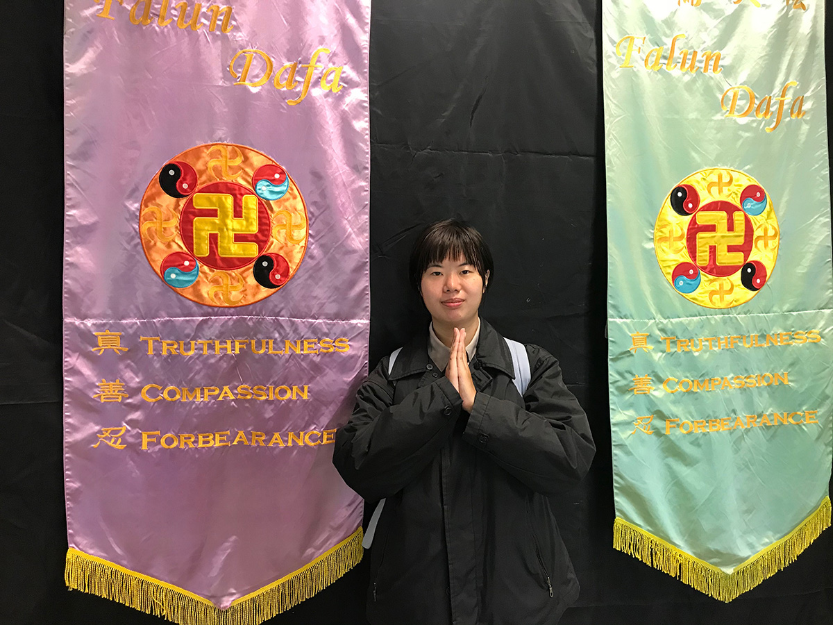 图4:范书睿表示,一般年轻人比较率性、不信神佛,自己能得法修炼真好。