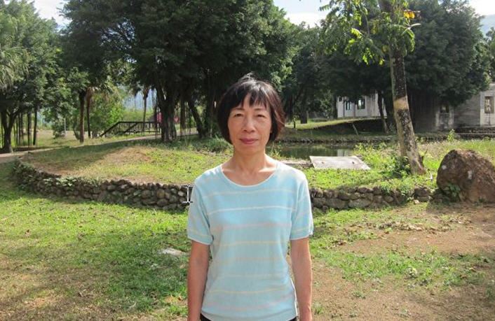 '图3:陈嬿婷修炼法轮功后身心健康'