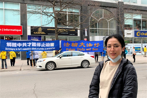 图7:蒙特利尔道森学院(Dawson College)新闻专业学生莉曼(Riman)