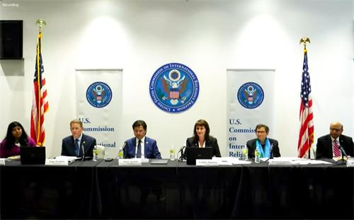 图:美国国际宗教自由委员会(USCIRF)召开新闻发布会,公布国际宗教自由报告。