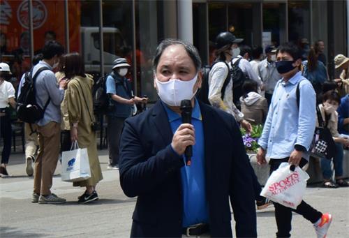 '图11:日本法轮大法学会长稻垣'