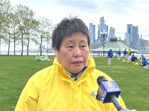 '图6:法轮功学员石宁感谢师恩。'