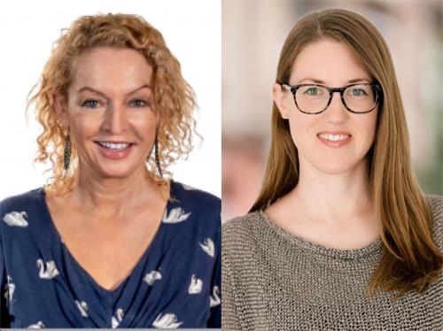 '图3:玛婷娜‧费尔德迈尔(Martina Feldmayer,左)和米莉亚‧达尔克(Miriam Dahlke,右)'