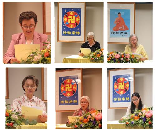 图2: 挪威法轮功学员交流修炼心得