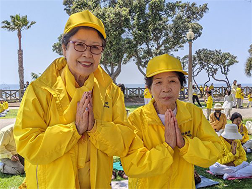 图4:韩裔法轮功学员Chun