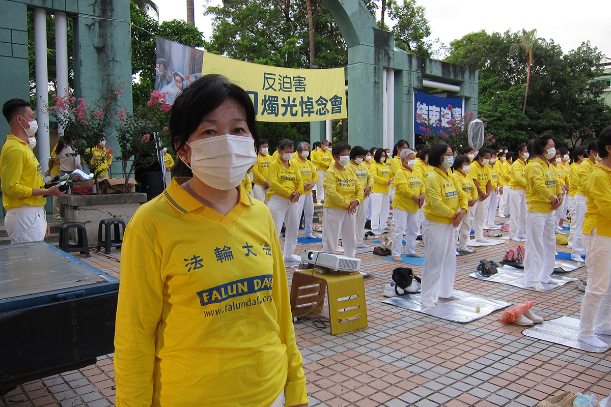 图2:台湾法轮大法学会台南市协调人林淑珍。
