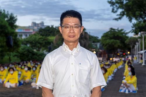 '图10:台湾南社社长也是高雄大学经济学教授翁铭章声援'