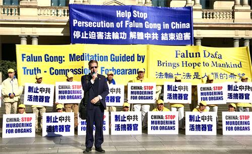 图12:二零二二年七月八日,保罗・弗利(Paul Folley, General Manager)总裁在悉尼集会上发言