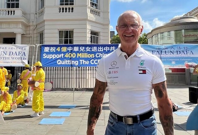 图6:Ken Burrows:法轮功非常和平,对人有帮助