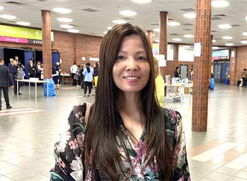 图6:来自斯洛伐克的越南籍法轮功学员阮女士(Nguyen)