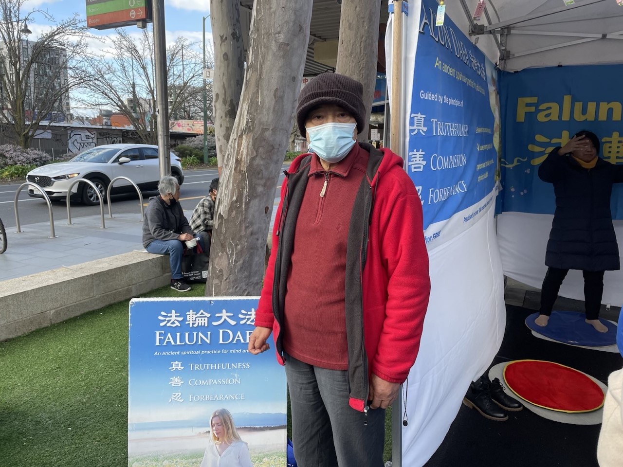 图8:来自上海的华人老移民郭先生。