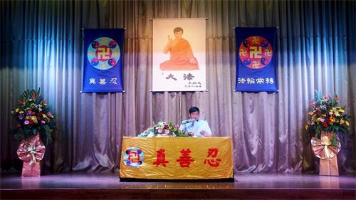 '图14: 何家纬:来自槟城大山脚的工程师何家纬在发言中'