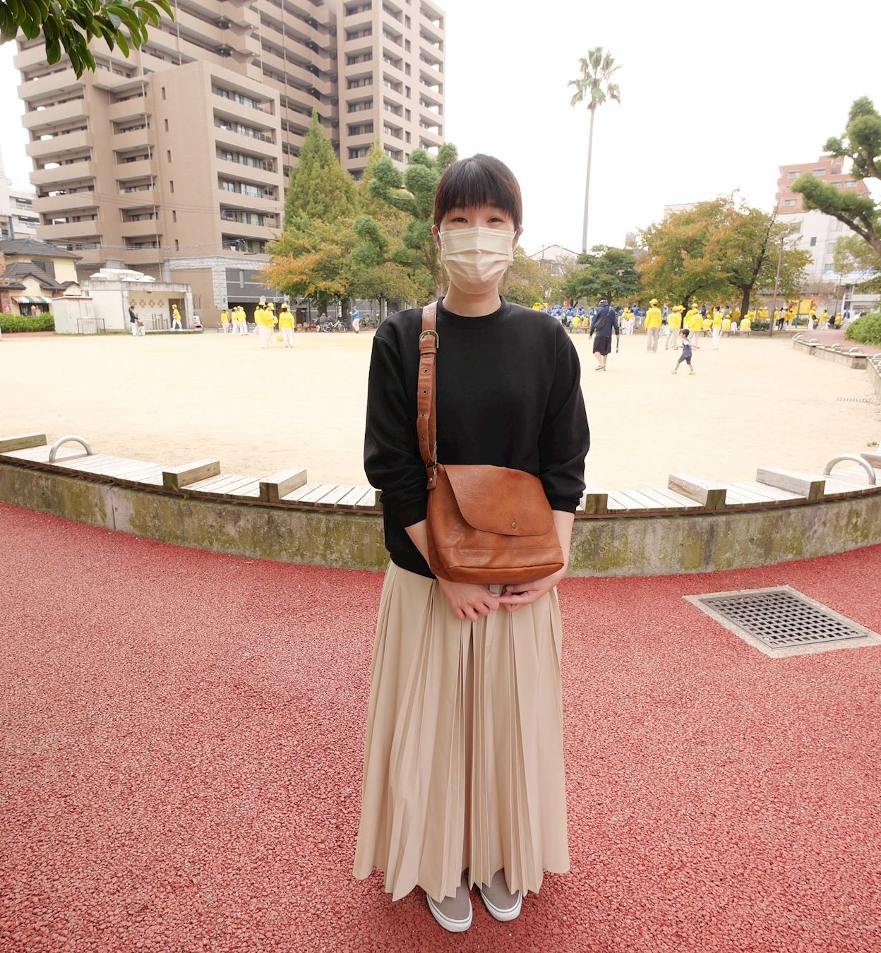 '图4:出崎女士表示,绝不允许被迫害的情况发生。'