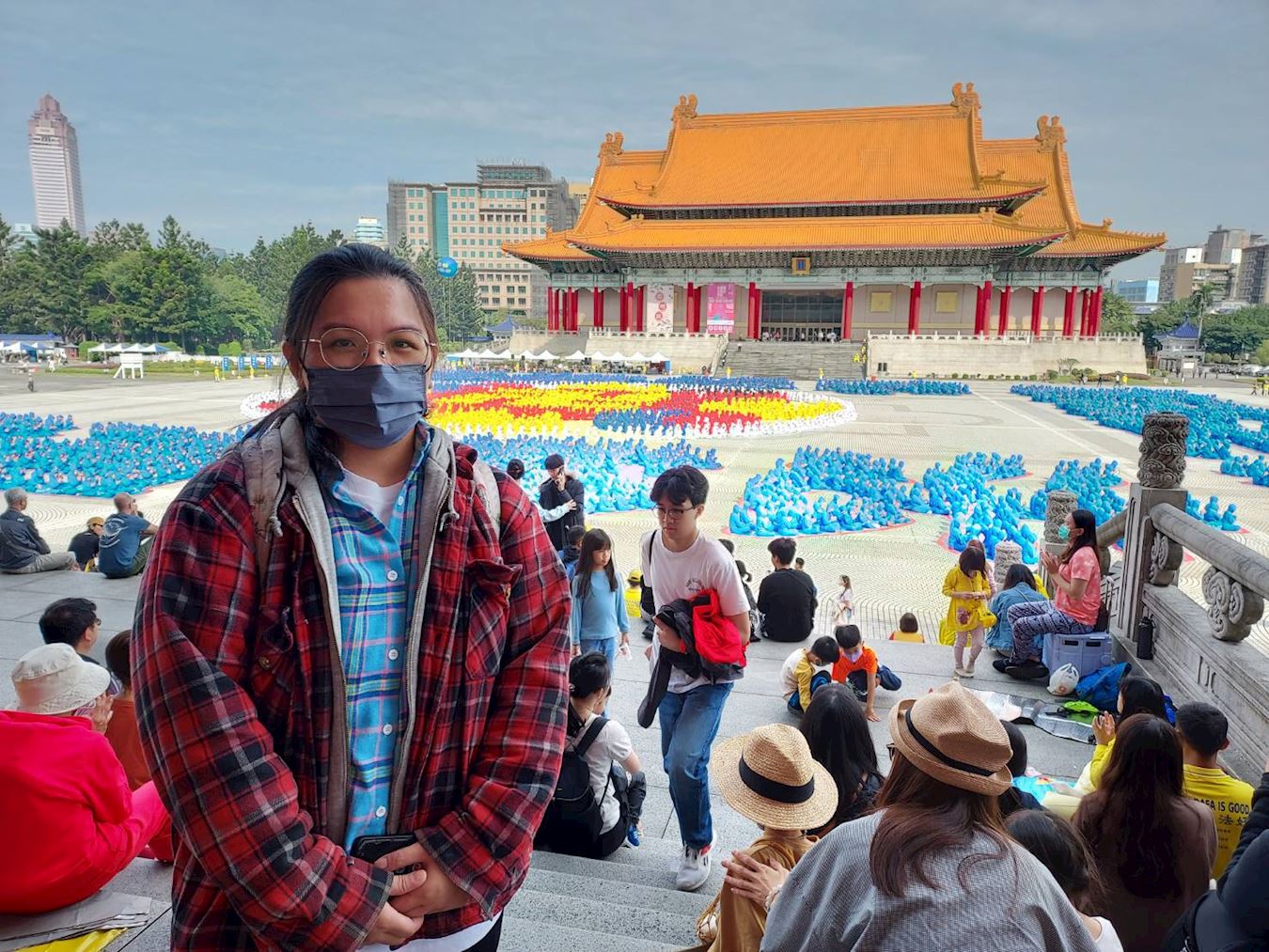 '图4:金小姐表示自己感受到现场很强的正能量。'