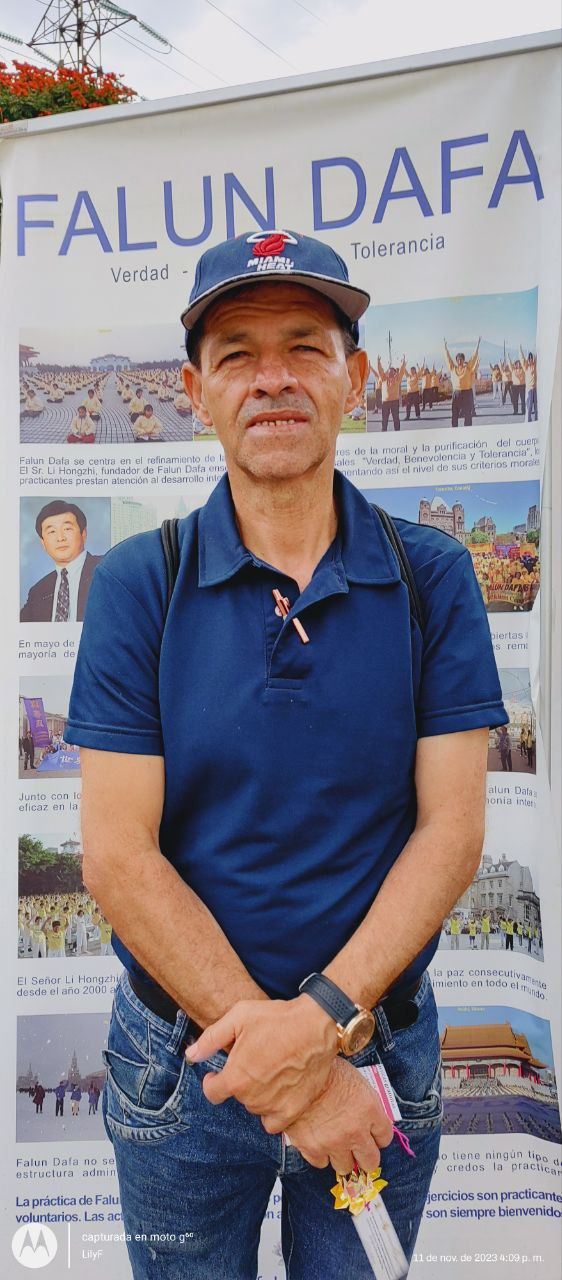 '图6:乌里尔·吉尔第一次听说法轮大法。'