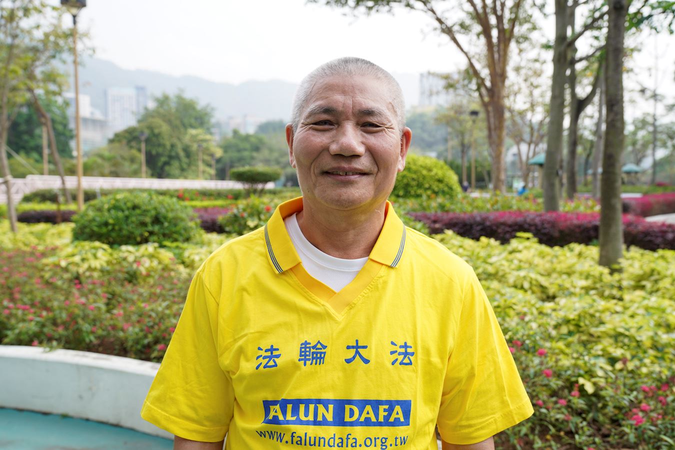 '图7:法轮功学员洪先生表示,法轮功学员和平上访是在坚持正义良知,体现了法轮功学员的高尚道德,启迪人心向善。'