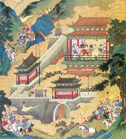 图3:插图《戏举烽火》。(《帝鉴图说》,公有领域)