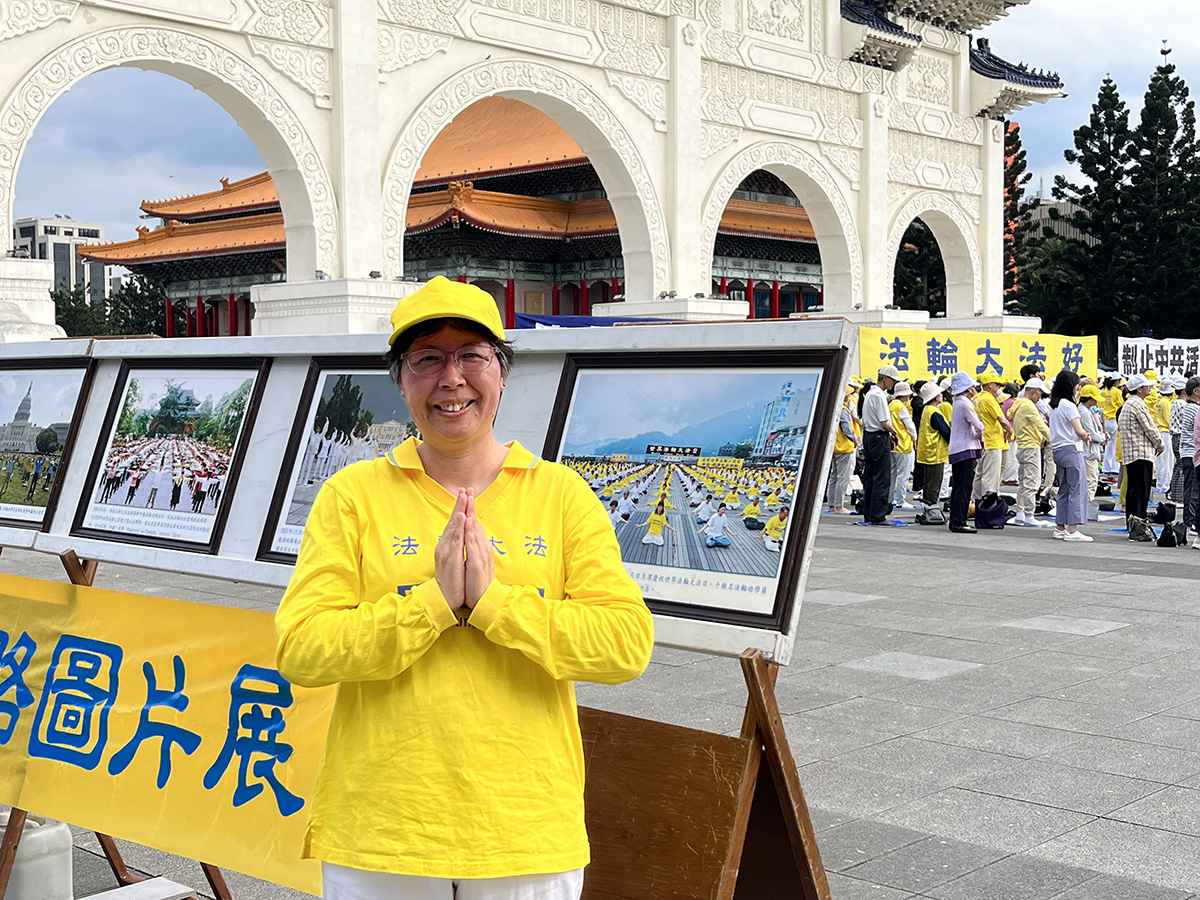 图3:简淑敏:法轮功是让人修心向善、返本归真的一个很好的功法。