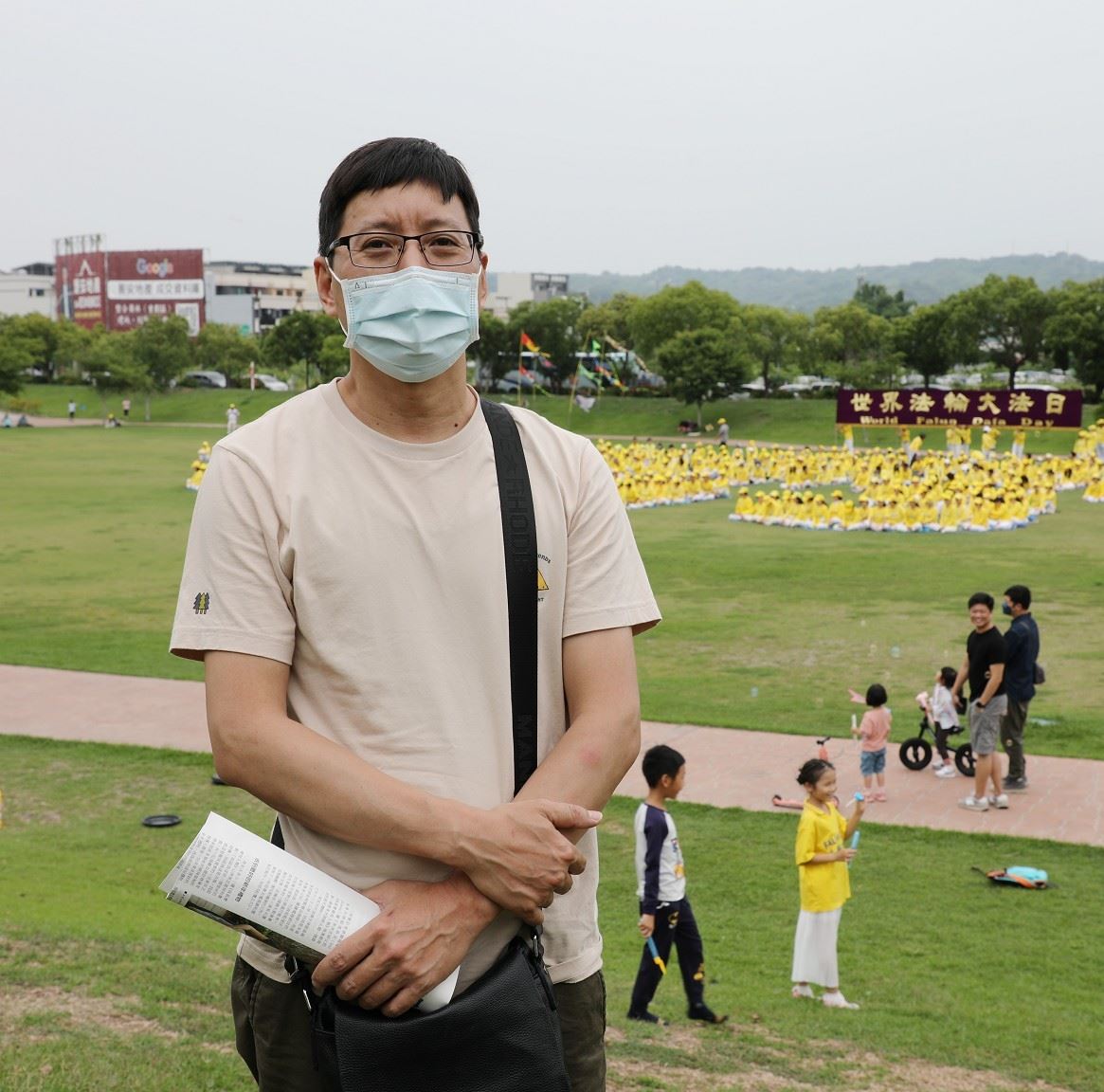'图11:家住台中的蔡先生想重新修炼法轮功。'